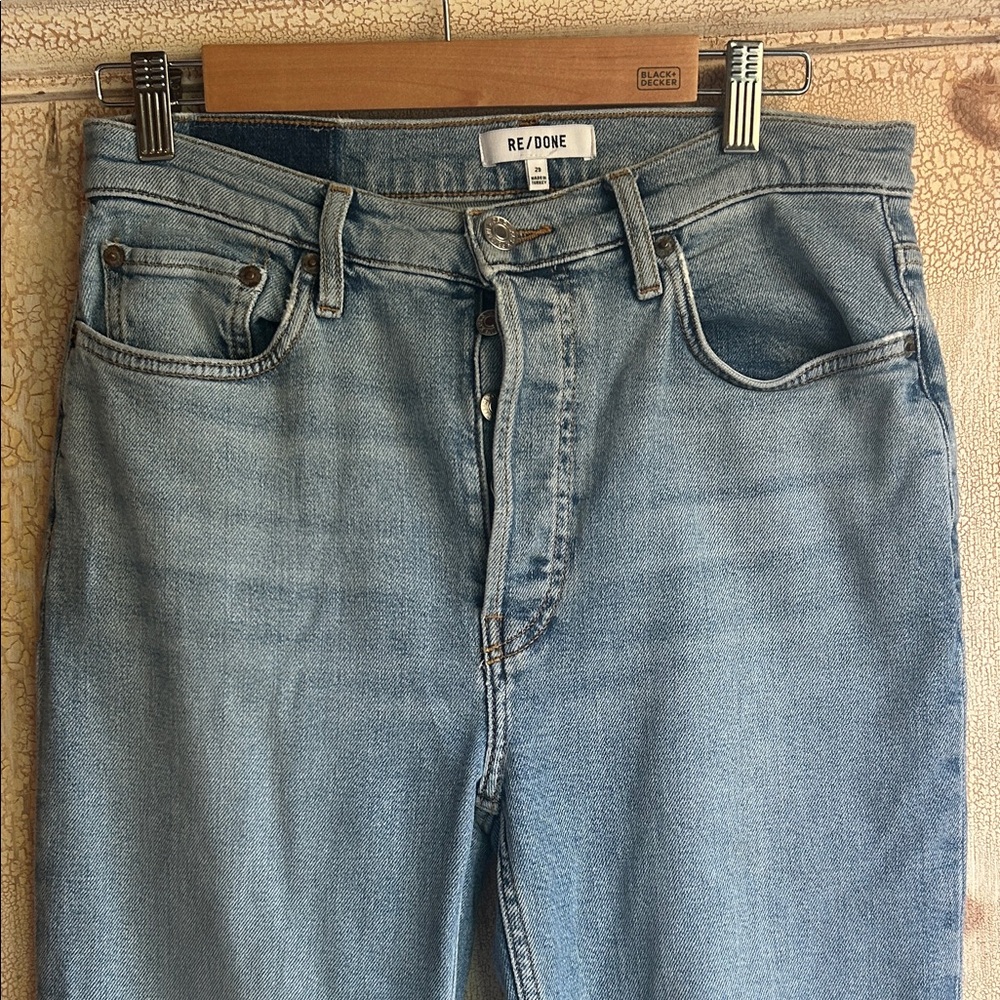 Re/Done 90’s High Rise Ankle Crop Jeans - Picture 3 of 8
